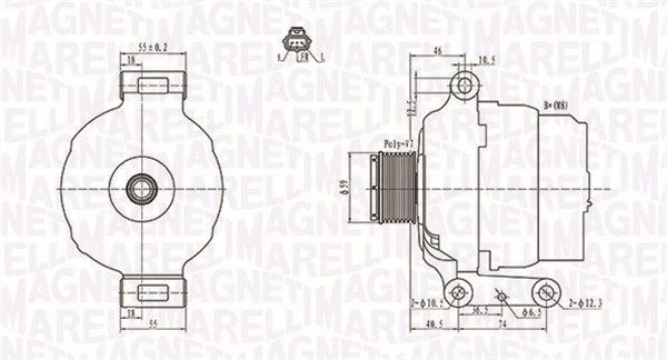 Kintamosios srovės generatorius MAGNETI MARELLI 063731639010