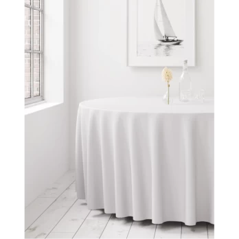 Atspari dėmėms Apvali staltiesė Balta D290