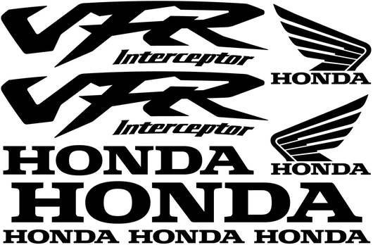 Honda vfr interceptor motociklo lipdukai