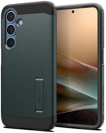 Spigen dėklas Samsung Galaxy S25 – Žalias
