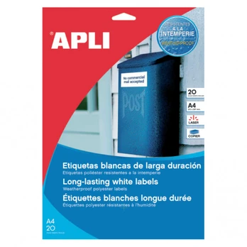 Lipnios etiketės Apli 01227 105 x 148 mm Balta