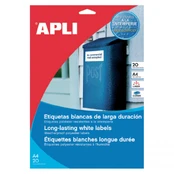 Lipnios etiketės Apli 01227 105 x 148 mm Balta kaina