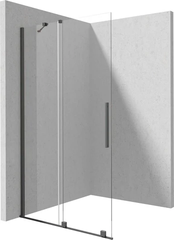Walk-in shower wall 80 cm - sliding