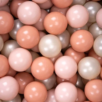 FLUMI kamuoliukai Light gold/Light peach/Peach, 200 vnt.