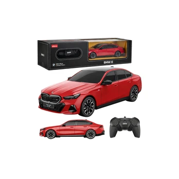 BMW i5 Remote Control Car RC Raudona Rastar 1:24
