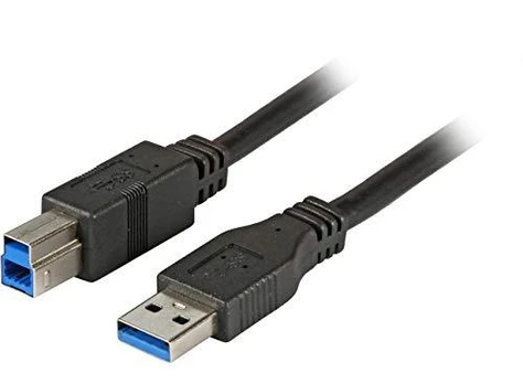 USB kabelis EFB USB-A - USB-B 3 m juoda (K5236.3)