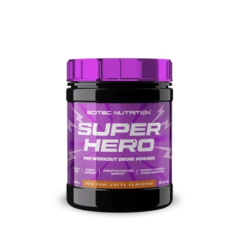 Scitec Superhero 285 g. - Wild raspberry skonis