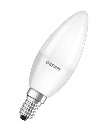 Šviesos diodų lemputė OSRAM Value, B35, 5,5 W, E14, 470 lm, 2700K