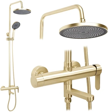 Dušo sistema REA Arcos, Brushed Gold