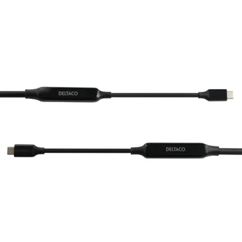 Kabelis DELTACO USB-C C-C, aktyvus, 10Gbps, 3A, 5m / 1902003