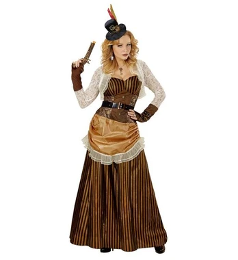 „STEAMPANK“ (suknelė, diržas, mini skrybėlė)