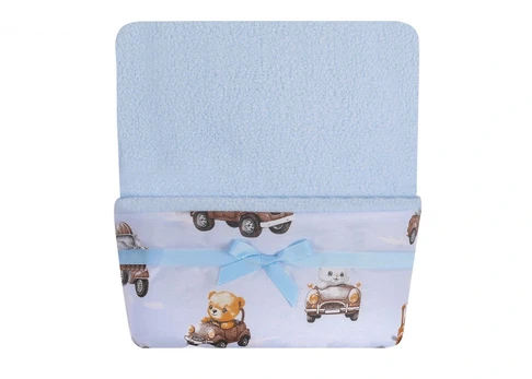 Blanket - 765 - BOUCLA / COTTON - BLUE - size 75x90 cm