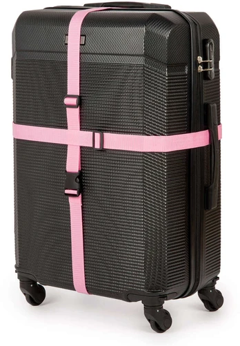 Solier Accessories Security luggage strap set for suitcase SA50 pink