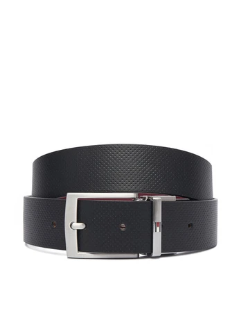 Diržas Tommy Hilfiger Adan Rev 3.5 Pebble AM0AM14566 Juoda
