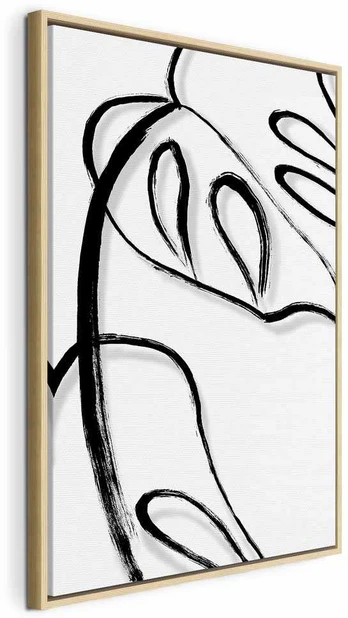 Artgeist Paveikslas - Baltas Monstera (1 Part) Vertical