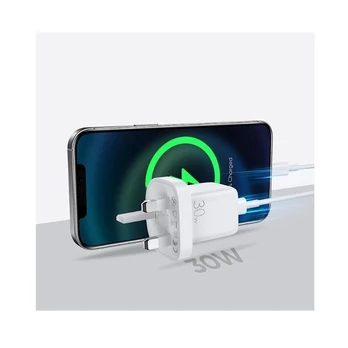 Įkroviklis Joyroom L-QP303, USB/USB Type-C, balta, 30 W