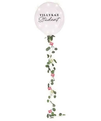 Scanseason As LED ballon Tillykke Student