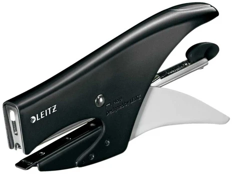 Hæftetang Leitz 5547 15ark metallic sort