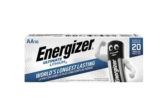 Energizer Ultimate Lithium AA elementai, 10 vnt.