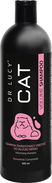 DR LUCY - CAT VOLUME SHAMPOO 500 ML CONCENTRATED, VOLUME-BOOSTING SHAMPOO FOR LONG-HAIRED CATS
