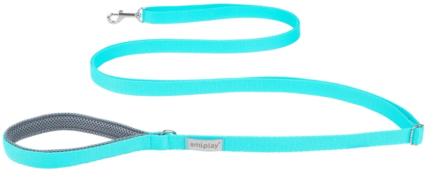 Amiplay reguliuojamas pavadėlis Easy Fix Samba, L, Turquoise