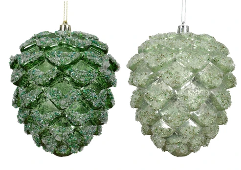 Eglutės žaisliukas Pinecone, žalia sp., 14 cm, plastikas
