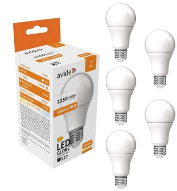 Avide LED lemputė 11W A60 E27 4000K 5vnt