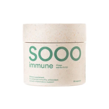 SOOO immune: Chaga ekstraktas 350 mg, N90, 9-11:1