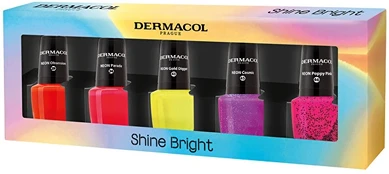 Dermacol Shine Bright Neon Nagų lakas Set