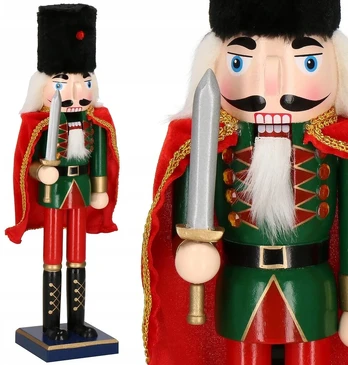 Springos Medinis "riešutų Spragintojas" Kalėdinė Figūrėlė 38 cm