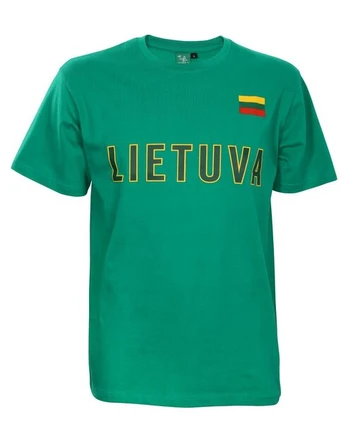Marškinėliai vyrams Lietuva, žali