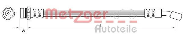 Stabdžių žarnelė METZGER 4111032