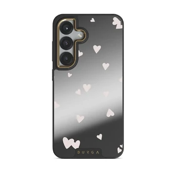 Love Notes - Samsung Galaxy S25 Case, Elite Mirror Dark (Magnetic) / Gold