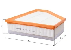 Oro filtras MAHLE LX1640 kaina
