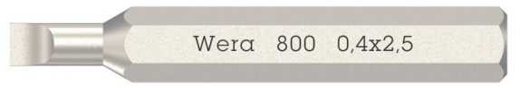 Wera Wera 800 Micro Bits 0,40 x 2,5 x 30mm