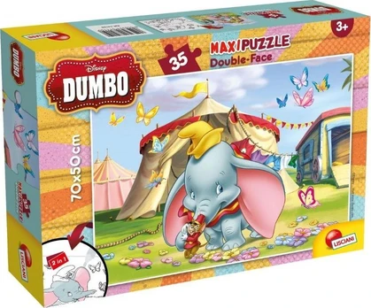 Dėlionė Lisciani Puzzle dwustronne maxi 35 Dumbo