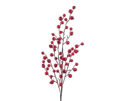 Girlianda BERRY, raudonos sp., 60 cm