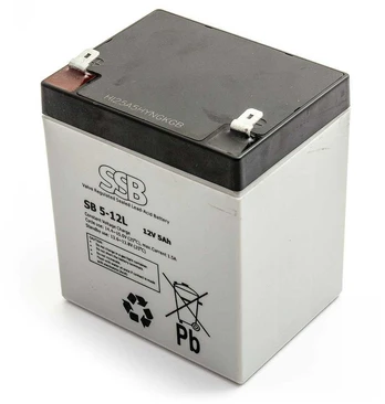 Akumuliatorius (AGM) SSB SB (5Ah, 12V, F2, VRLA)