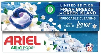 Kapsulės skalbimui ARIEL FRESH BREEZE 30SK kaina