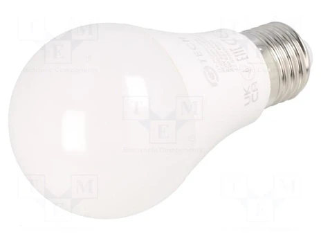LED lamp | cool white | E27 | 230VAC | 9.5W | 200° | 6500K