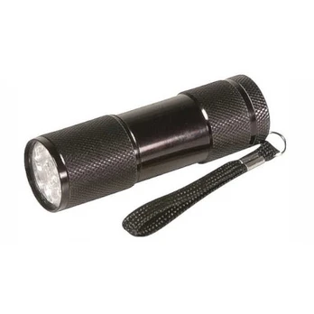 Rankinis prožektorius metalinis 9 LED 3xAAA Juodas P3840