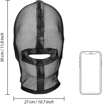 Ouch By Shots Fishnet Mask - Juodas