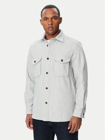 Tommy Hilfiger Marškinių švarkas Classic MW0MW44603 Pilka Regular Fit