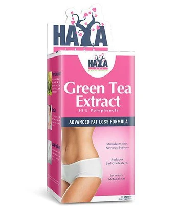 Haya Labs Žalias Tea Extract (žaliosios arbatos ekstraktas) 60 kaps.