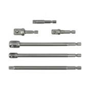 Adapteriai suktukui 1/4'' 3/8'' 1/2'' ilgi/trumpi 6vnt kaina