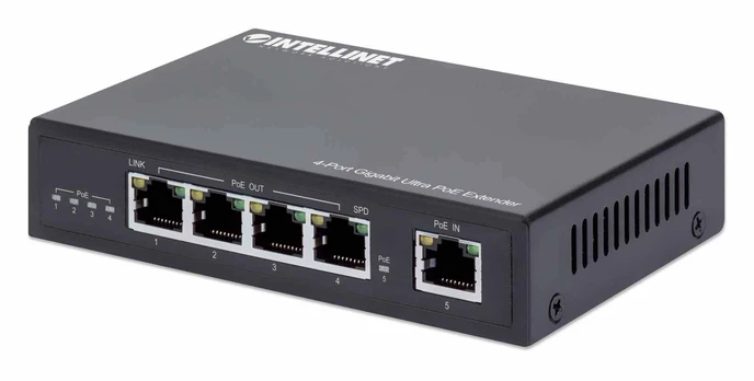 Šakotuvas Intellinet Network Solutions Extender Ultra PoE 4 prievadų Gigabit 802.3at / af