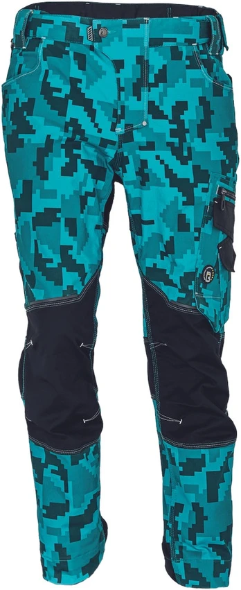Darbo kelnės vyrams Cerva Neurum Camou, petrol blue, 56 dydis