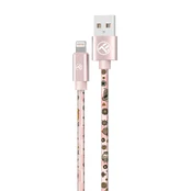 Kabelis Tellur Graffiti, Lightning/USB, 1 m, rožinė kaina
