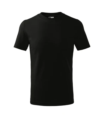 Vaikiški Marškinėliai MALFINI Basic 138 Black, 160g/m2