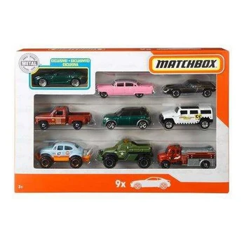 Devynių Matchbox automobilių rinkinys